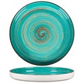Тарелка с бортом Texture Light Cyan Circular 28 см, h 3,1 см, P.L. Proff Cuisine 11720 - фото 5544