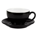 Чашка с блюдцем черная Barista (Бариста) 300 мл, P.L. Proff Cuisine 11771 - фото 5583