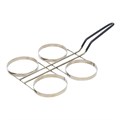 Форма для жарки 4-х яиц, диаметр кольца 10 см, h 1,2 см, металл, P.L. Proff Cuisine 11953 - фото 5746