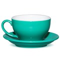 Чашка с блюдцем Barista (Бариста) 300 мл, бирюзовый цвет, P.L. Proff Cuisine 13408 - фото 6512