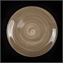 Тарелка мелкая 255 мм серо-коричневая «Corone Natura» [HL908140B] фк0924