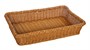 Корзинка пластиковая 600х400х120 мм прямоугольная коричневая [Brown 5534] кт309