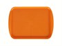 Поднос столовый 415х305 мм с ручками светло-оранжевый мки082