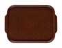 Поднос столовый 450х355 мм с ручками темно-коричневый мки027