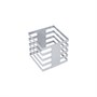 Подставка-куб фуршетная 200х200х200 мм серебро Luxstahl мки309/1
