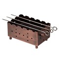 Мангал настольный для подачи цвет антик+3 шампура (20,5*12,5*10,5 см), P.L. Proff Cuisine 14180 - фото 6835