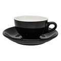 Чайная пара "Barista" 200 мл.черная.фарфор. P.L. 16029 - фото 7279