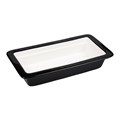 Гастроемкость 1/3-65 (32,5*17,6*6,5 см), черный борт, фарфор, P.L. Proff Cuisine 16079 - фото 7320