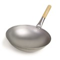 Сковорода Вок с деревянной ручкой 40 см, углеродистая сталь, P.L. Proff Cuisine 16696 - фото 7664