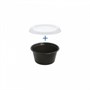 Соусник с крышкой одноразовый 60 мл, 6,2 см, черный РР, (50 шт) Garcia de PouИспания 81211200