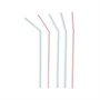 Трубочки для коктейля со сгибом полосатые, 21 см, d 5 мм, 1000 шт 81006403