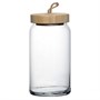 Банка с крышкой «Вуди»стекло,дерево; 1,13л; D=9,H=19см; 81269181