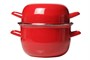 Кастрюля для мидий,красная d=18 см  2,8л. P.L. 81241296