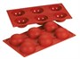 Форма силиконовая P.L. Proff Cuisine "Полусфера" 6 ячеек d 70 мм, h 35 мм (30*17,5 см) 81200405