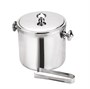 Ведерко для льда + щипцы, d 15 см, h 17 см, нержавейка, P.L. - BarWare & REG 95001240