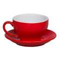 Чашка с блюдцем красная Barista (Бариста) 300 мл, P.L. Proff Cuisine 24711 - фото 9798