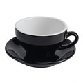Чашка с блюдцем черная Barista (Бариста) 200 мл, P.L. Proff Cuisine 24715 - фото 9802