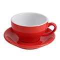 Чашка с блюдцем красная Barista (Бариста) 200 мл, P.L. Proff Cuisine 24716 - фото 9803